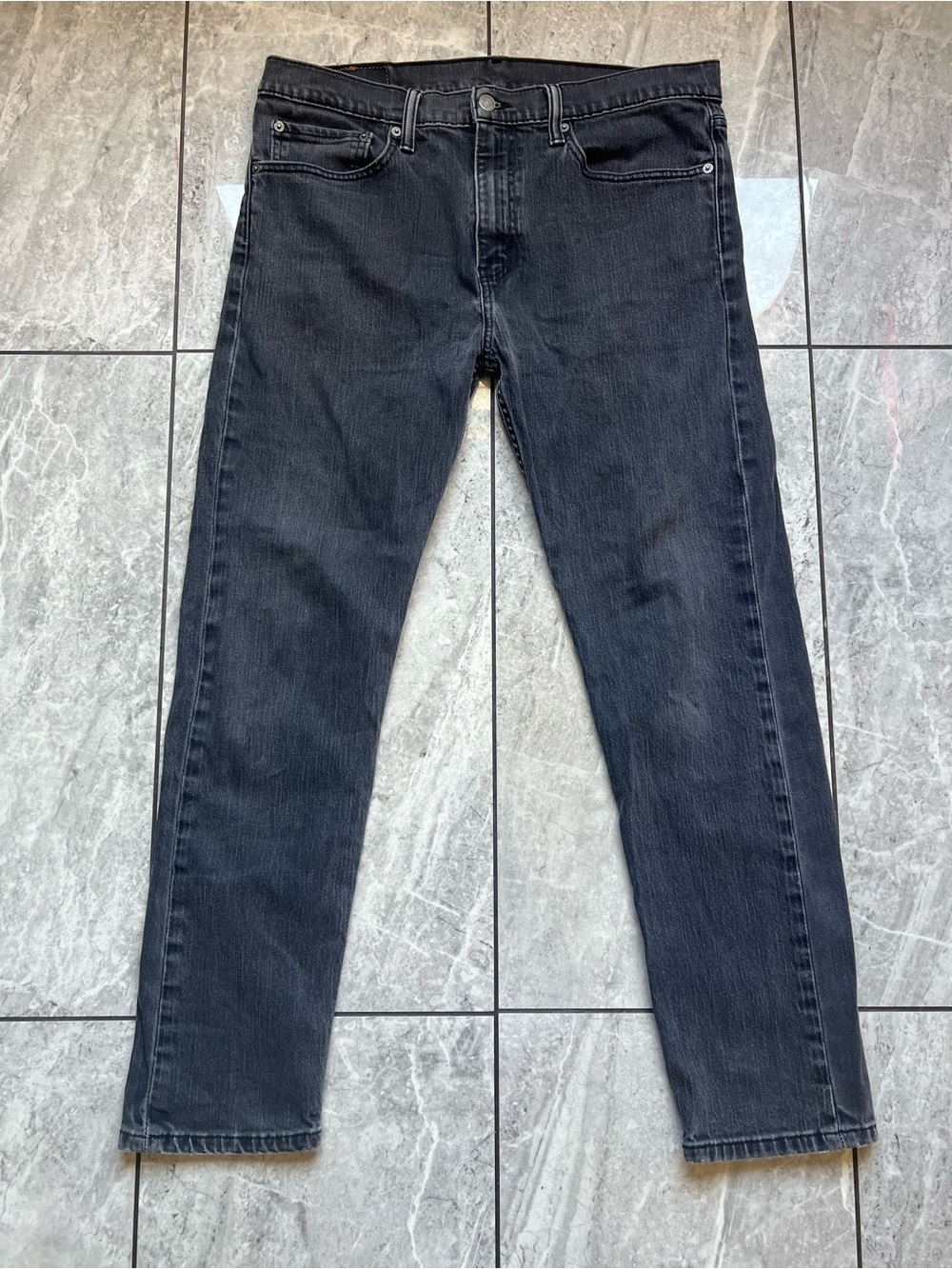 Levi's 508 Regular Taper Jeans Mens 34Wx30L Faded Black Denim Five Pocket Casual